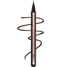 MAYBELLINE New York Hyper Easy Lápiz Líquido Waterproof, Acabado Satinado, Marrón