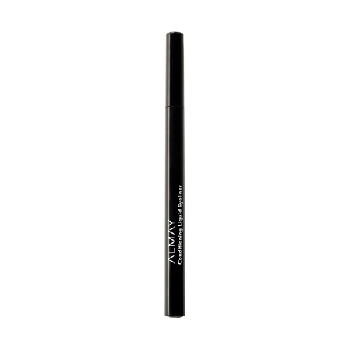 Almay Conditioning Liquid Eyeliner, Waterproof, Hydrating, 10 Black, 0.03 fl oz.