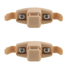 2X Beige Sun Visor Clip Holder Bracket 51168243575 For E46 3 Series 325 M3