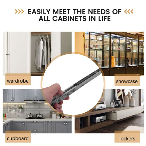 10Pcs/Lot Cabinet Glides Adapter Soft Closing System for Any Side Mount Drawer Sliding Buffer Damper Cupboard 2