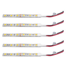 5Pcs 10Cm Waterproof Warm White 5050 Led Strip Lights 12V Caravan Boat Car