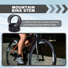 4 St/Set 5/10/15/20 mm Aluminiumlegering Headset Stammellanlägg MTB 28,6 mm Gaffelbricka för Landsvägscykling, Svart