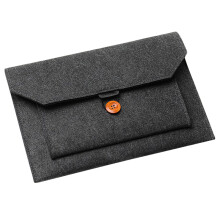 Zachte Business Bag Case voor  voor  Air Pro Retina 13 Laptop voor  Tablet Tas Donkergrijs