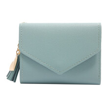 Short Wallet Ladies Wallet Tassel Fashion Buckle Coin Purse Card Holder Female Hand Money Bag PU Leather Ladies Wallet H