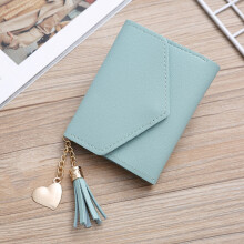 Short Wallet Ladies Wallet Tassel Fashion Buckle Coin Purse Card Holder Female Hand Money Bag PU Leather Ladies Wallet H