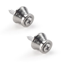 2 X Elektrische Akustikgitarre Bassgurt Knopfschraube Verschlussstifte Pegs Pads HotFarbe: Silber