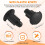 16Pcs Plastic Rivets Clip 4mm x 5mm x 15mm Black 7