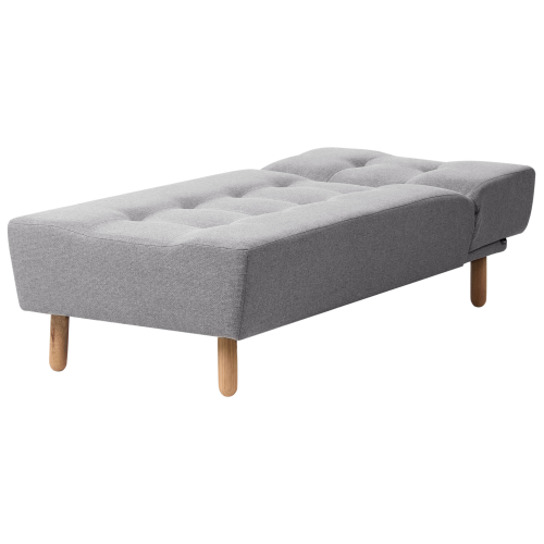 Beliani Chaise Longue ALSTEN Fabric Grey 1