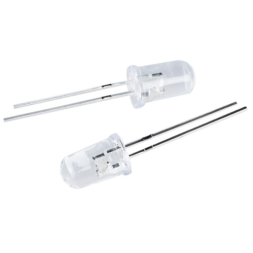 5mm Dia Clear Round   Light Emitting Diodes LED 50 Pcs