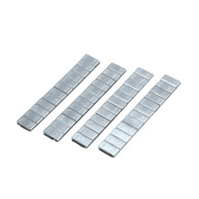4X Adhesivo NeumáTico del Carro del Coche NeumáTico Rueda Equilibrio Pesas Tiras 2.1Oz / 60G Plata