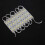 1*10pcs 5050 SMD 3 LED Module LED Strip String Light Waterproof  12V warm white 8