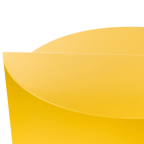 Beliani Side Table TAGGART Metal Yellow 1