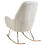 Beliani Rocking Chair GULSELE Boucle Off-White 6