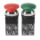 Red Green AC 250V 6A DPST Momentary Mushroom  Push Button 1