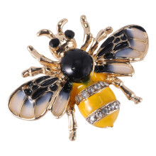 Modische Bumble Bee Crystal Brosche Pin Kostuem Abzeichen Party Schmuck Geschenk Mode Biene