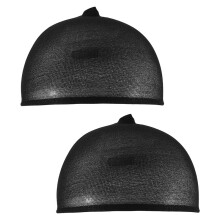 Deluxe Wig Cap Hair Net For Weave 2 Pieces/Pack Hair Wig Stretch Mesh Wig Cap For Making Wigs Free Size(black)