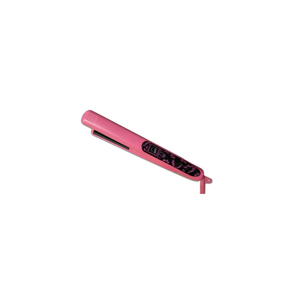 U9 Pink Goddess 1 Inch Ionic Tourmaline Ceramic Hair Straightener Flat Iron Styler