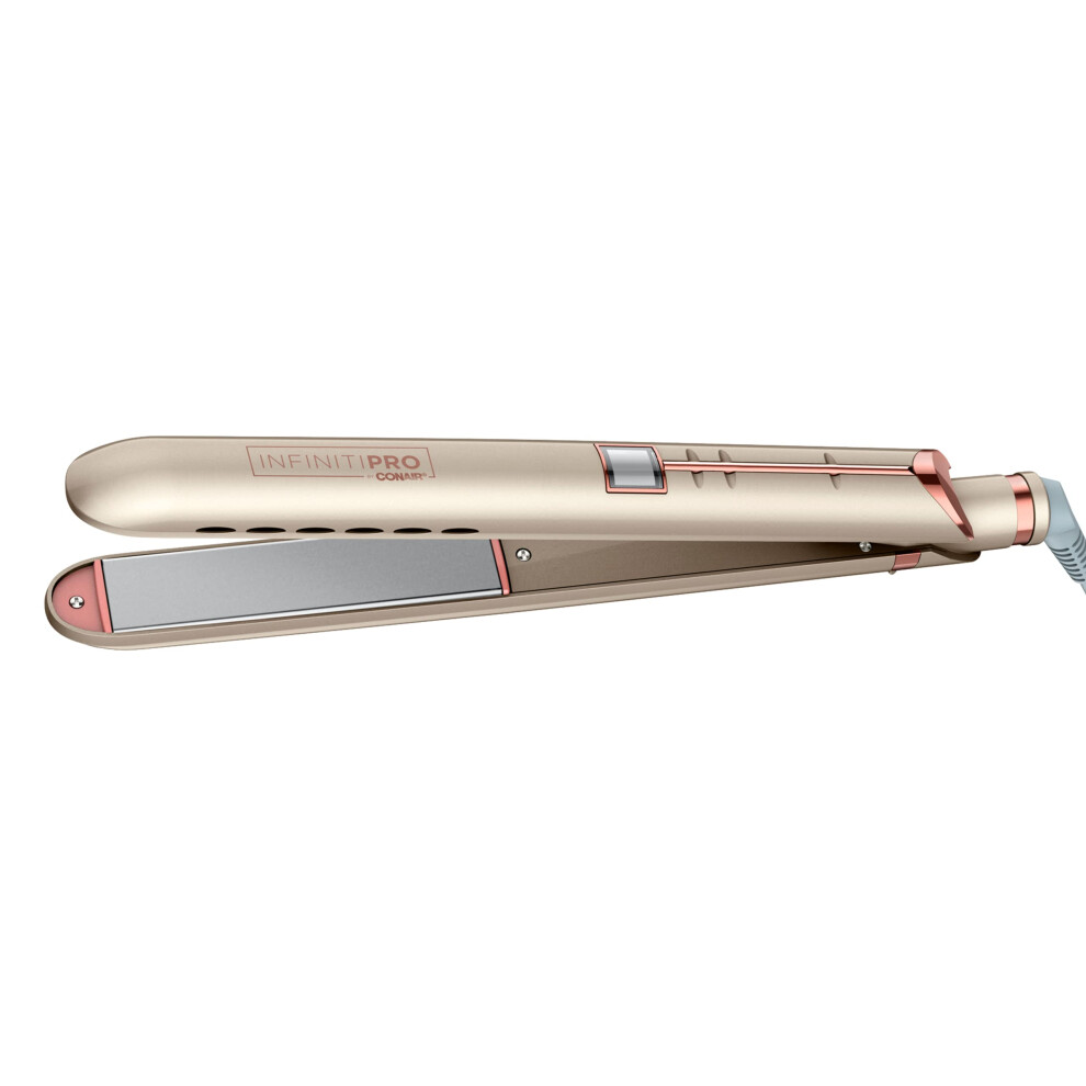 Conair Infinitipro By Frizz Free Titanium Ceramic Flat Iron, 1-Inch