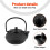 50ml Japanese Style Cast Iron Kettle Teapot Comes + Strainer Tea Pot 7
