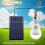 Solar Panel Powered Led Bulb Light Portable Outdoor Camping Tent  Lamp 15W 3