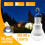 Solar Panel Powered Led Bulb Light Portable Outdoor Camping Tent  Lamp 15W 2