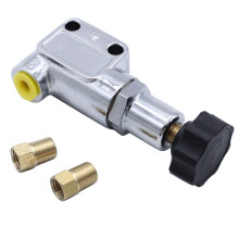 Brake Proportioning Valve with Aluminum Steel Knob, Precise Pressure Adjustment for Wilwood 2608419