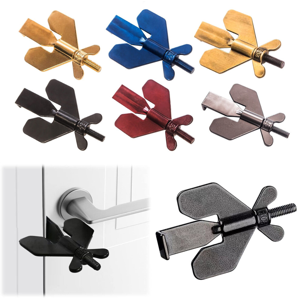 Universal Portable Door Lock, 3-In-1 Adjustable Door Locker For Travelers Â Compatible With Most Doors 9110895618813