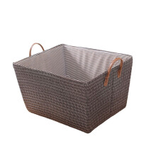 Opvouwbare canvas wasmand met zacht handvat (1 stuk)