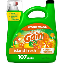 A Boost Liquid Laundry Deternt, Island Fresh Scent, 107 Loads, 154 fl oz, HE Compatible
