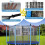 15 Ft Trampoline Replacement Safety Net with Adjustable Straps, Bounce Trampoline for More Bouncing Scenarios 2