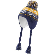 Bebeluș căciulă peruană cu clapete pentru urechi căptușite cu fleece Beanie Hat copii pălărie caldă de iarnă gros tricotat craniu cap