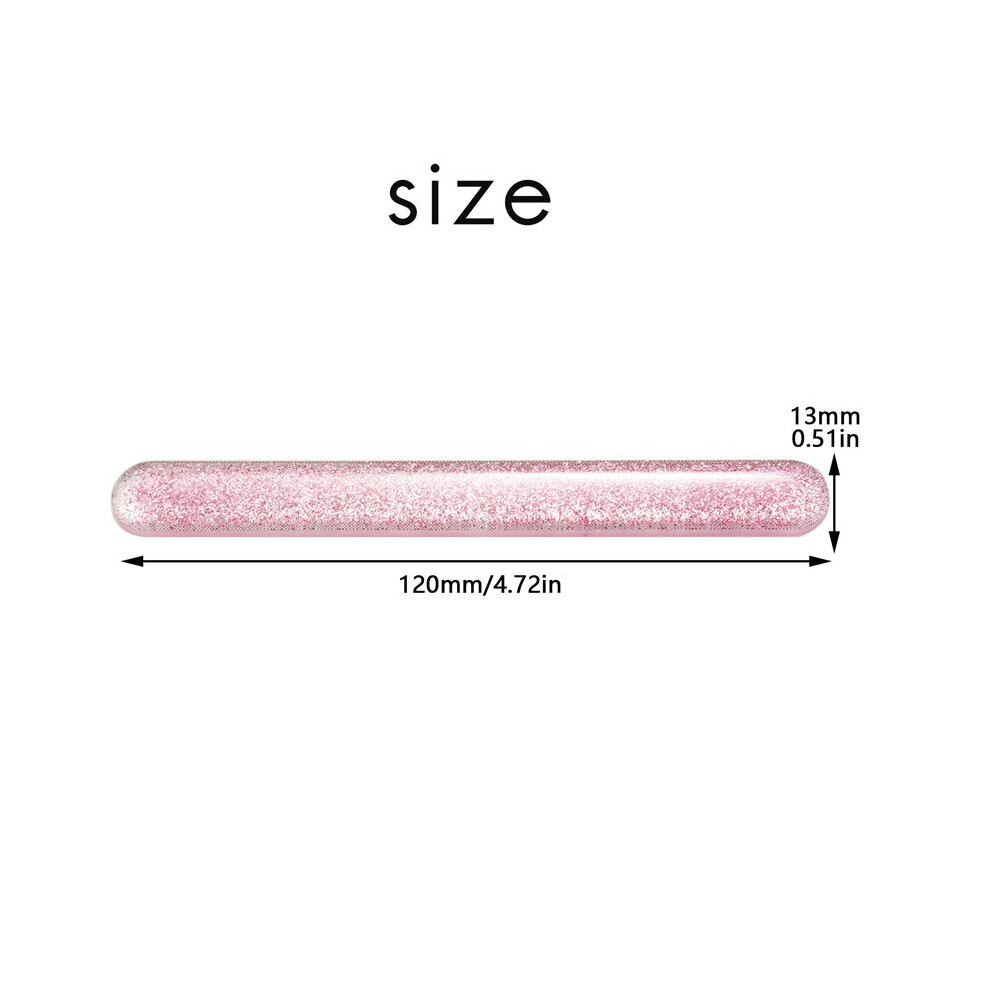 Semoic Glass Nail File Crystal Nail Shiner Buffers Block With Portable Case For Natural Nails