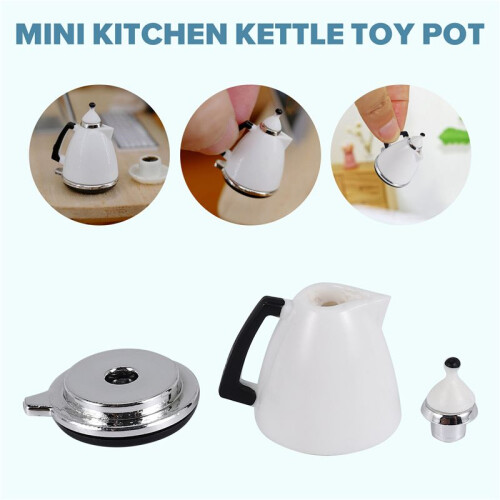 Dollhouse Kettle Pot Miniature Kitchen Kettle Toy Pot Dolls Decorations 2