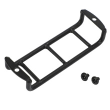 Reta de Metal Preto Escadas Corrimão para 1/10 RC Crawler Car TRX4 Axial SCX10 90046 RC 4WD Acessório