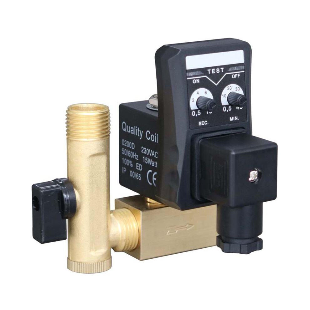 1/2 Inch Dn15 Electric Timer Auto Water Valve Solenoid Electronic Drain Valve For Air Compressor Condensate 6031508750658