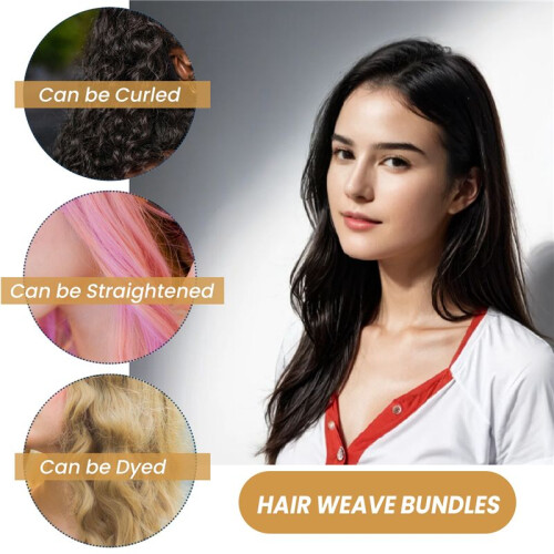 CordãO de 30 Polegadas Reta Reta Virgem Remy Cabelo Brasileiro TrançAdo Cacho de Cabelo Peruca de Cabelo Estendida 1 Pacote 2