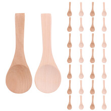 Cucharas PequeñAs de Madera Cucharas de DegustacióN Condimentos Cucharas de Sal para Cocina Aceite de Condimento de Cocina Café Té AzúCar 30