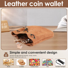 Outdoor Leather Cheap Coin Purse Coin Bag Drawstring Pouch Calabash Jewelry Packing Bags