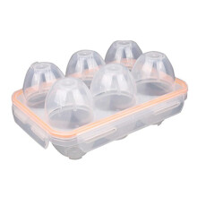 PortáTil para Acampar una Prueba de Golpes y Fugas, 6 Huevos, Caja de Contenedores, Soporte para Huevos, Caja de Almacenamiento para Huevos, Caja