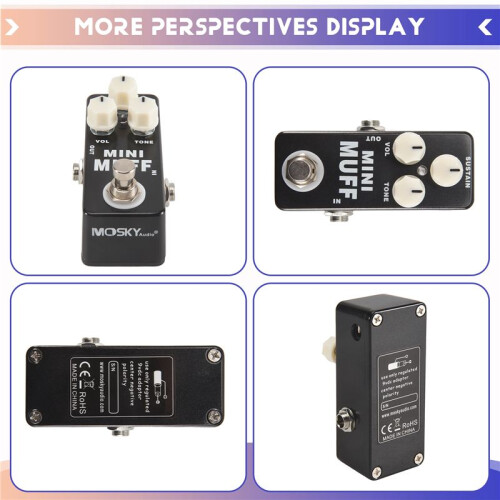 MOSKY  Muff Fuzz Distortion Electric Guitar Effect Pedal 2