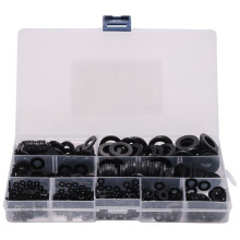 600 PZ Kit Assortimento di Rondelle Piane In di Nylon Nero per M2 M2.5 M3 M4 M5 M6 M8 M10 M12 Kit di Guarnizioni per Rondelle di Riparazione Pianura
