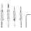 Center Drill Bit Set 5 PCS Self Centering Hinge Tapper Core Drill Bit Set for Woodworking, Door Window Drill Bits 1