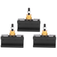 Kit Portautensili per Cambio Rapido Tornio da 3 Pezzi (1 / 4-1 / 2 Pollici), Set di Alesatura / Tornitura / Sfaccettatura CNC