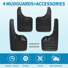 4x Spatlappen voor en Achter Spatborden-Spatbord voor  Hilux Vigo 2005 - 2014 Kunststof Directe Boutinstallatie Exterieur Onderdelen