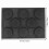 Silicone Hamburger Bread Forms Perforated Bakery Molds Non Stick Baking Sheets Fit Half Pan Size 4