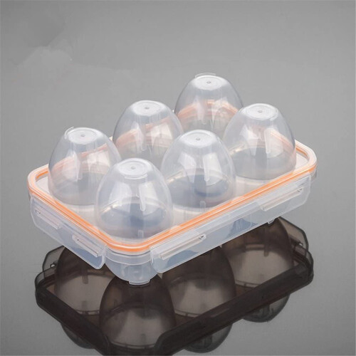 Portable Camping Shockproof and Leakproof 6 Eggs Carrier Container Case Eggs Carrier Holder Egg Storage Box Case 1