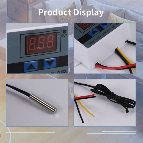 4Pcs 220V Ac Digital Led Temperature Controller Xh-W3001 for Incubator Cooling Heating  Thermostat Ntc Sensor 1