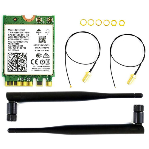 Dual Mode  AC8265 Wireless NIC Module Support 2.4GHz/5GHz WiFi and  4.2 for Jetson  Developer Kit