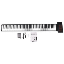 Tastiera Portatile Piano Roll  88 Tasti Tastiera Elettronica Silicone Flessibile con Batteria Ricaricabile per Regalo per Bambini