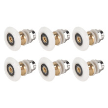 6 STÜCKE 27Mm Dusche TüR Rollen für das Badezimmer Glas Schieben TüR Rollen RäDer Ultraleise Dusche Glas TüR Rollen
